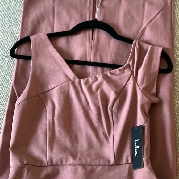 Lulus Open Your Heart Mauve One-Shoulder Bodycon Midi Dress-NWT - Picture 5 of 5